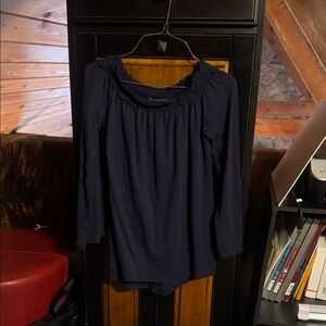Coleen Lopez midnight blue Long Sleeve shirt